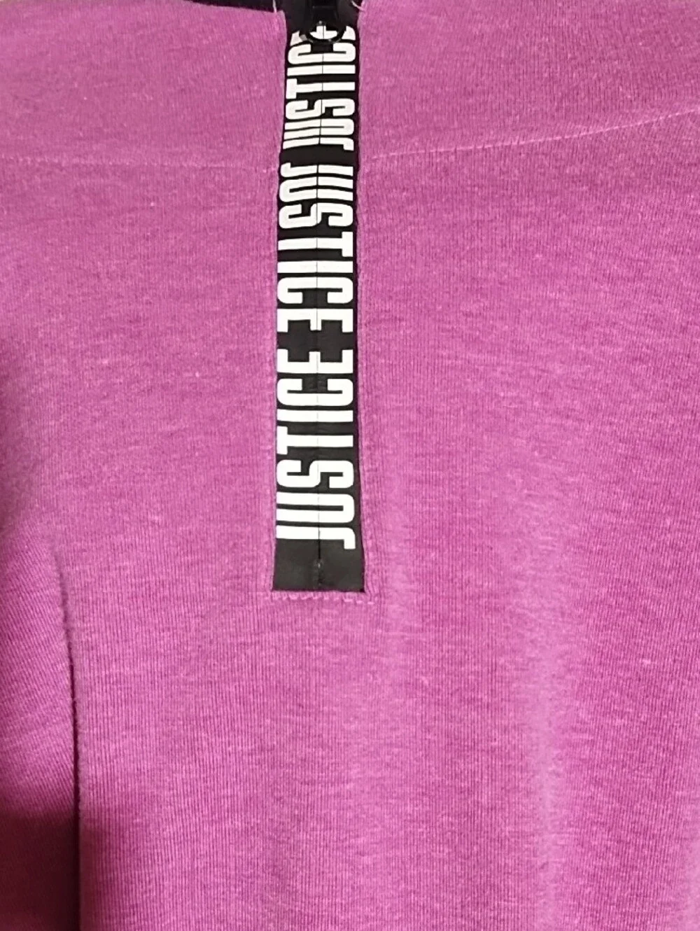 Justice Purple Long Sleeve Pullover with Logo Tape